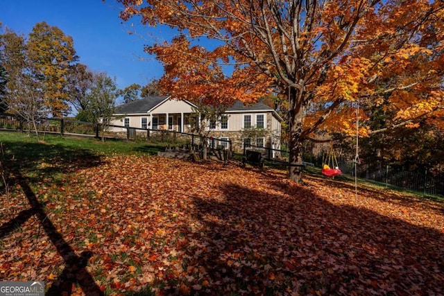 view of back of property