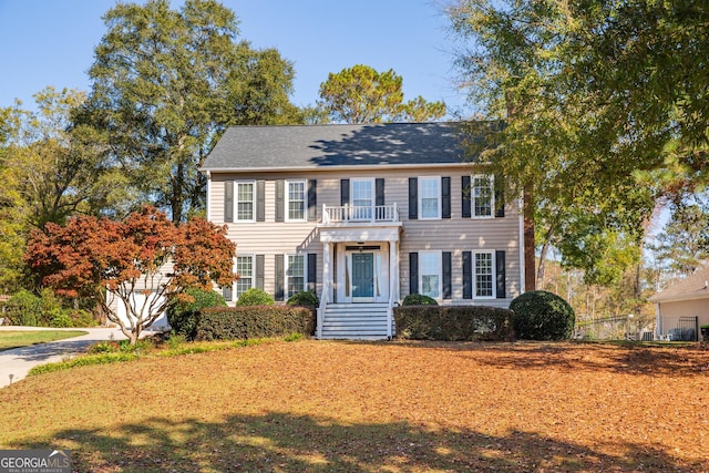 view of colonial inspired home