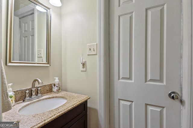 bathroom with vanity