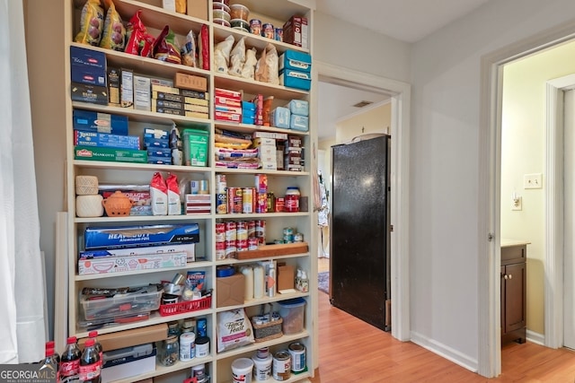 view of pantry