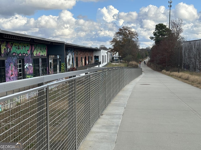 view of road