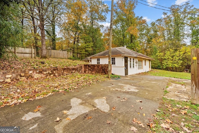 view of side of property