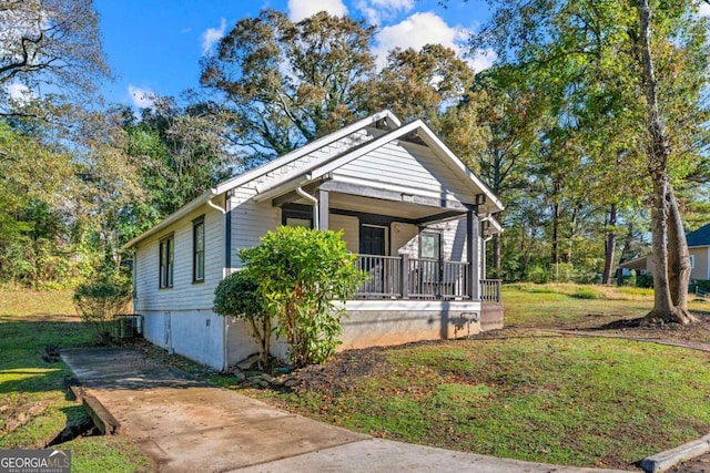 bungalow-style home featuring covered porch