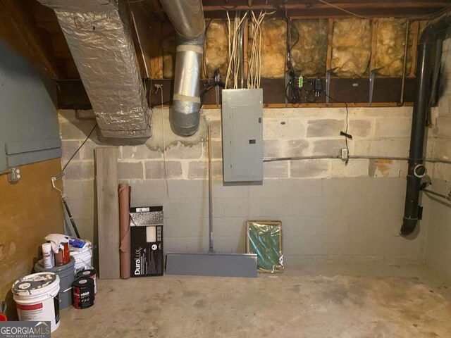 utility room with electric panel