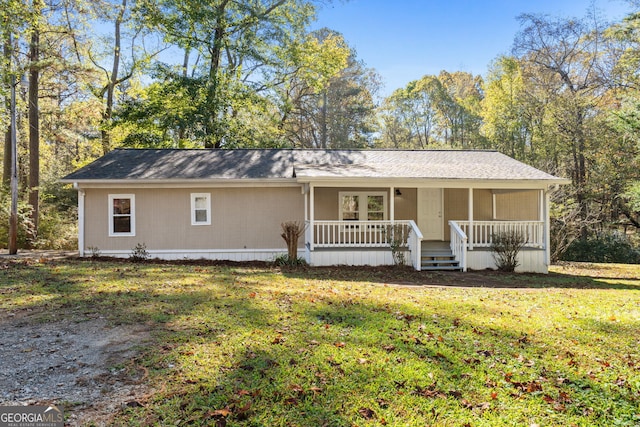 465 Haynie Rd, Moreland, GA 30259 - single story home with covered porch and a front lawn
