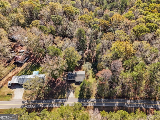 465 Haynie Rd, Moreland, GA 30259 - drone / aerial view of a heavily wooded area