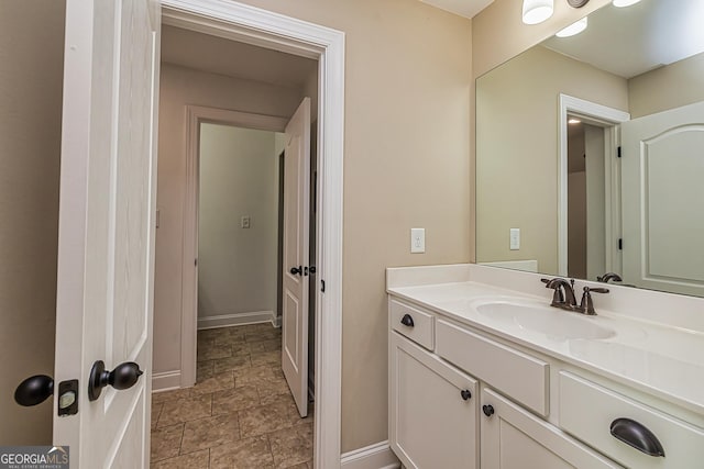 bathroom featuring vanity