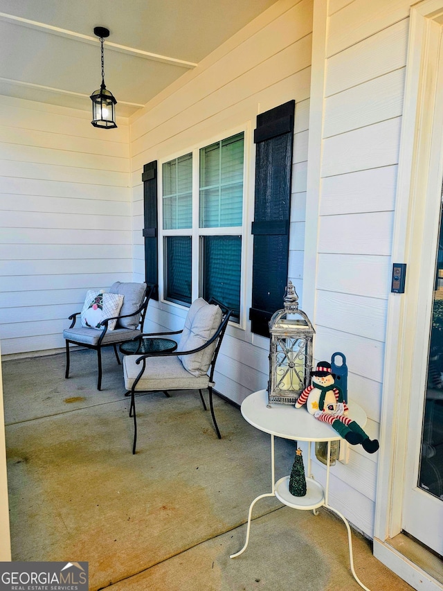 view of patio / terrace featuring covered porch