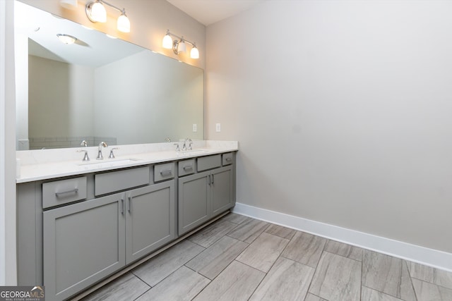 bathroom with vanity