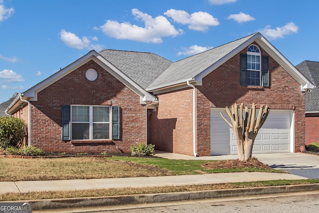 view of property with a garage