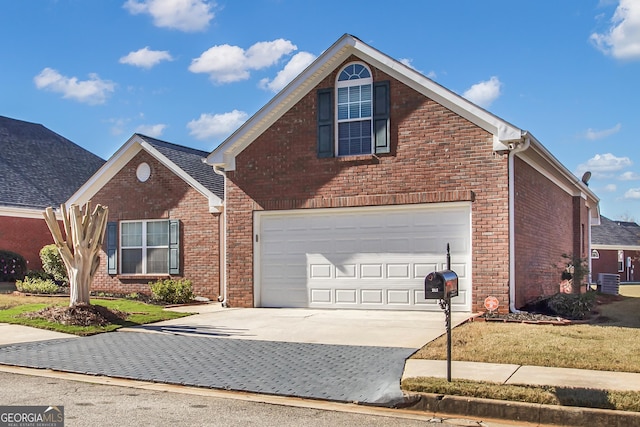 front of property featuring a garage