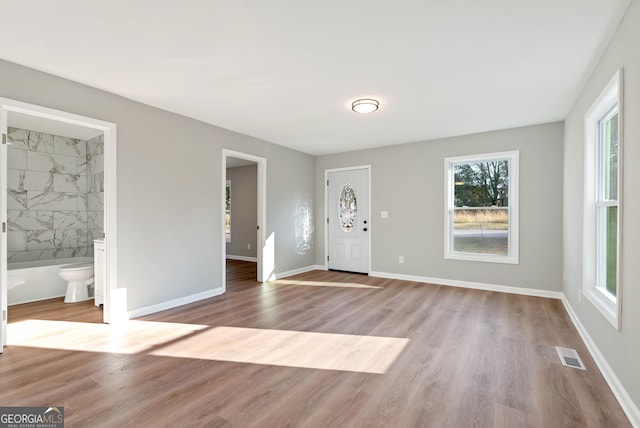 entryway featuring light wood-type flooring