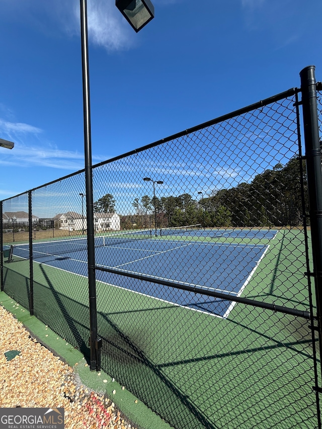 view of tennis court