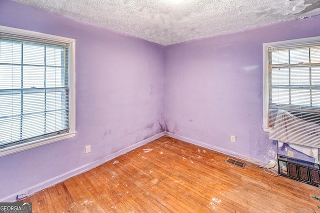 1778 Campbellton Rd SW, Atlanta, GA 30311 - unfurnished room with hardwood / wood-style flooring, a textured ceiling, baseboards, and plenty of natural light