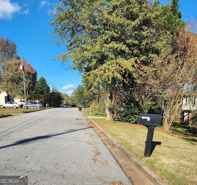 view of road