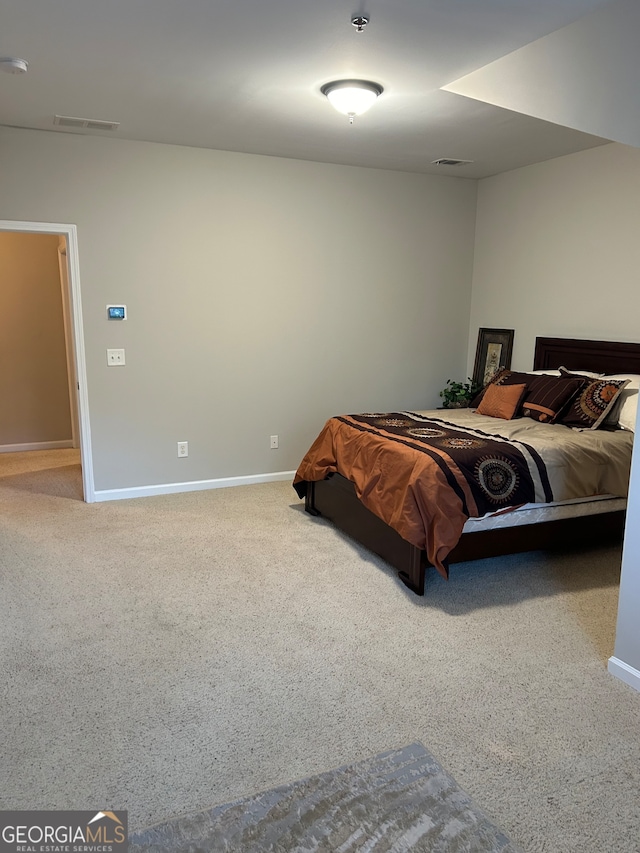 bedroom featuring carpet floors