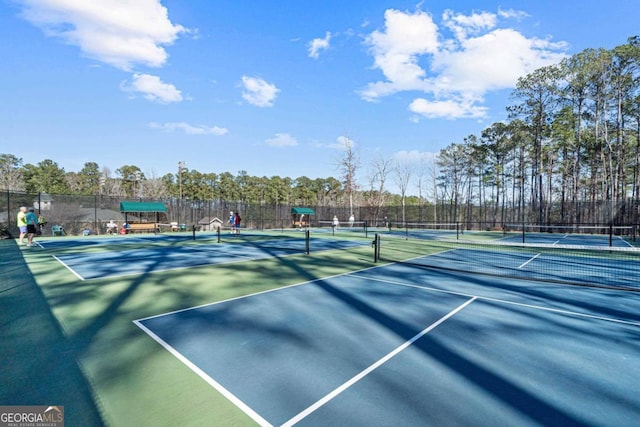 view of tennis court