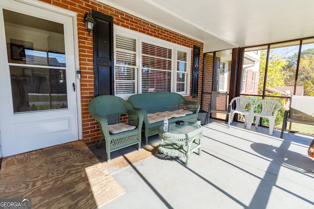 view of sunroom / solarium