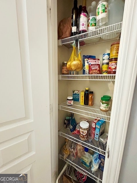 view of pantry