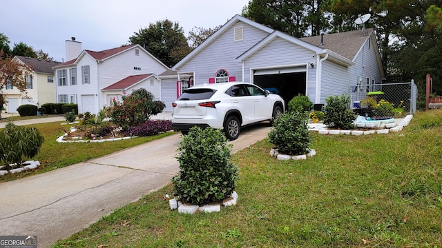 view of side of property featuring a yard