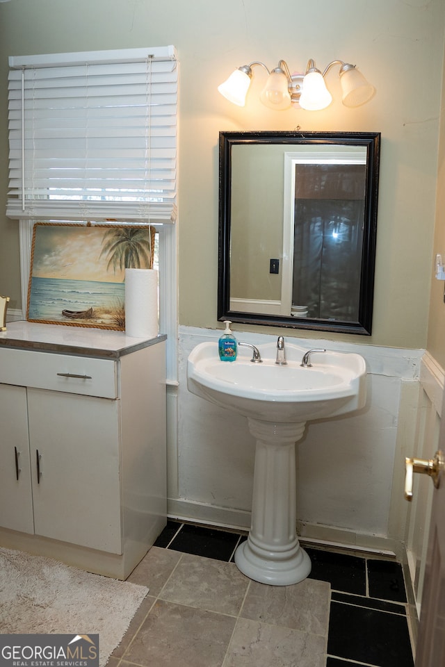 bathroom featuring tile patterned floors