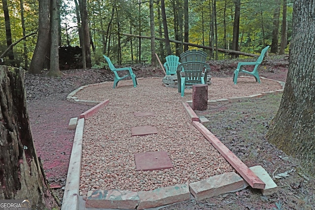 view of play area