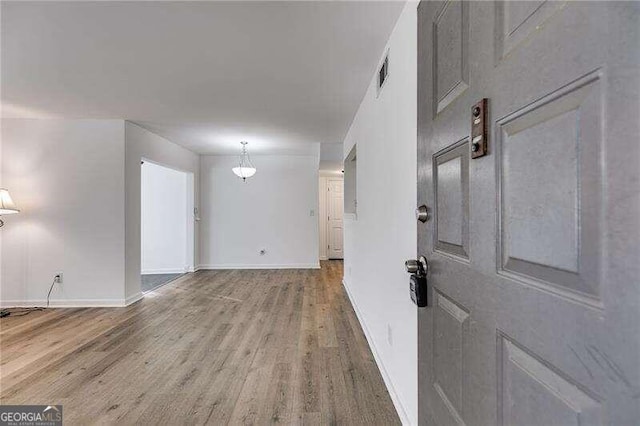 interior space featuring hardwood / wood-style floors