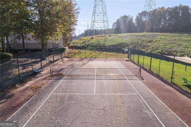 view of tennis court