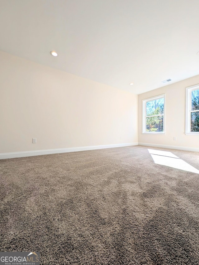 view of carpeted empty room