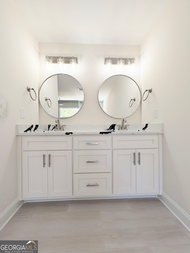 bathroom featuring vanity