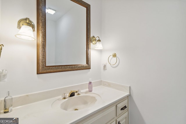 bathroom featuring vanity