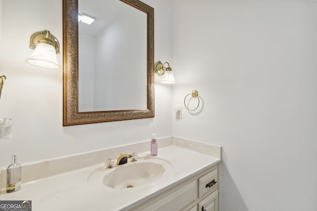 bathroom with vanity