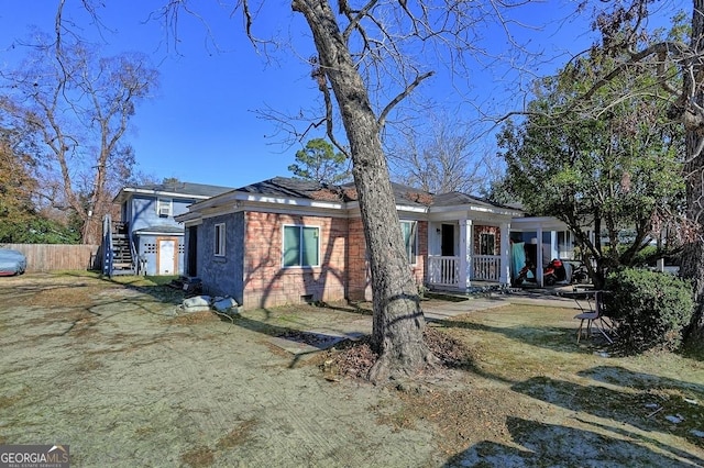 view of front of home