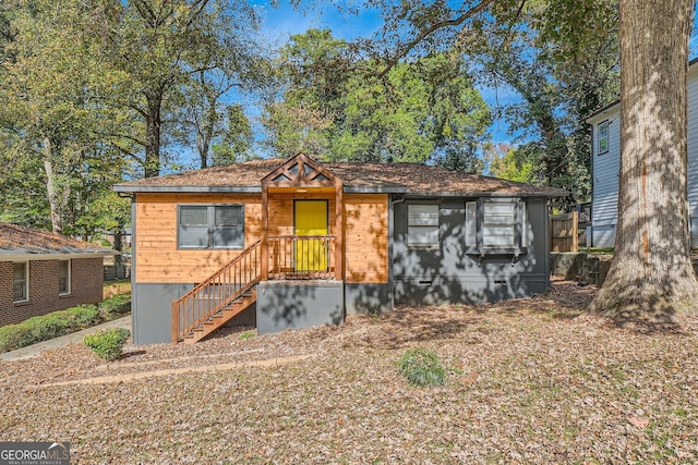 view of front of property