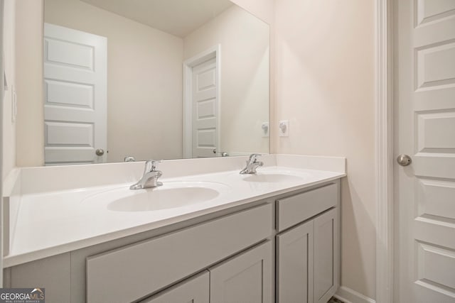 bathroom with vanity