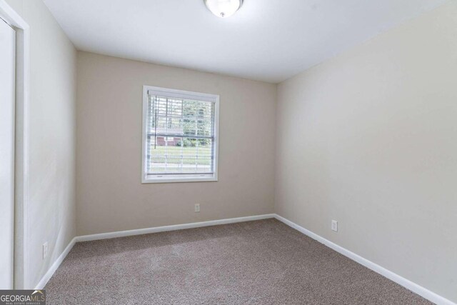 view of carpeted empty room