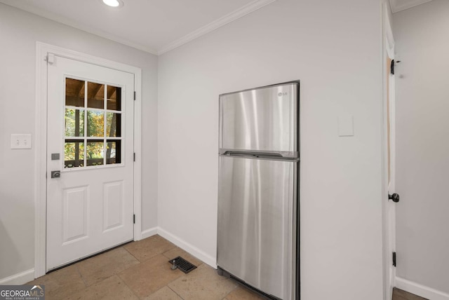 doorway with ornamental molding