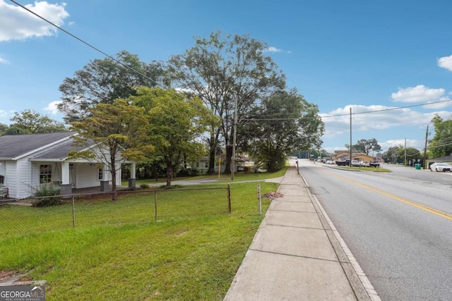 view of road