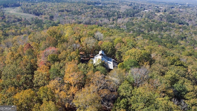 739 Barnes Mill Rd, Hamilton, GA 31811 - drone / aerial view with a wooded view