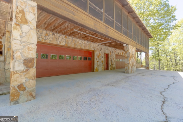 739 Barnes Mill Rd, Hamilton, GA 31811 - garage with driveway