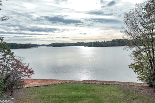 view of water feature