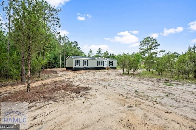 view of manufactured / mobile home