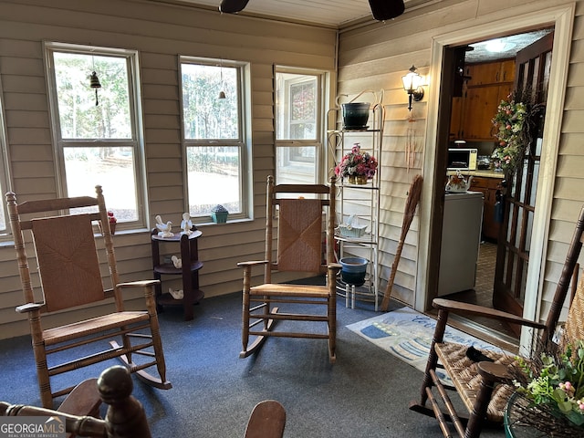 view of sunroom / solarium