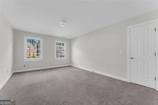 view of carpeted empty room