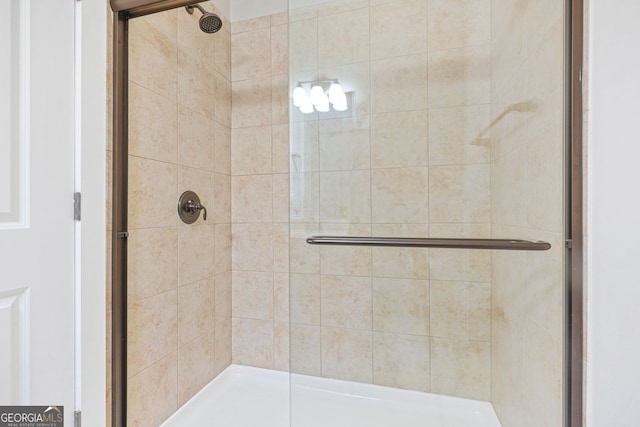 bathroom with an enclosed shower