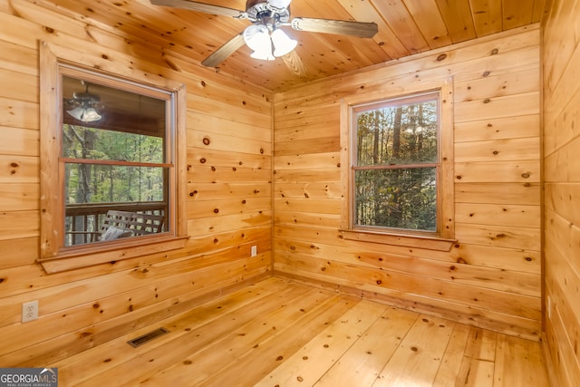 view of sauna featuring hardwood / wood-style floors