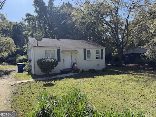 600 S Harlem, Lagrange, GA 30240 - view of front of property featuring a front yard and concrete block siding