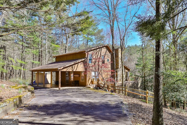 view of front of home