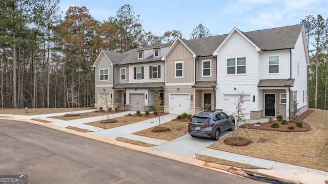 view of front of home featuring a garage