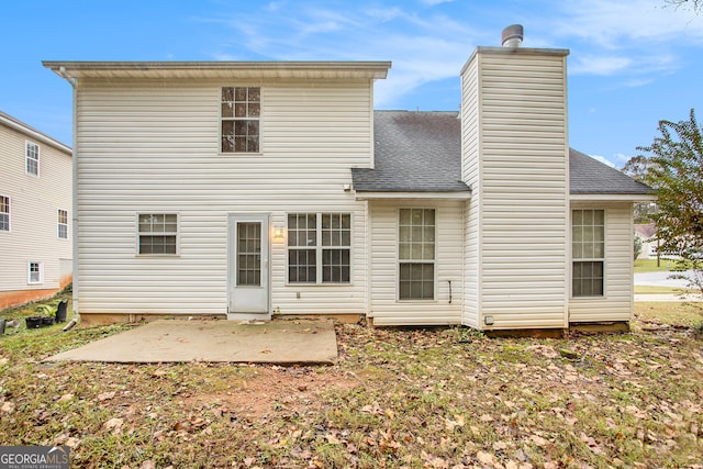 back of house featuring a patio